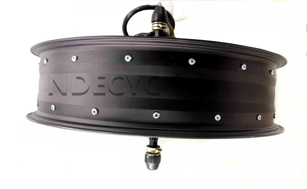 NBpower 170/190mm Dropout 48-96V 3000W 5000W Motor Wheel Black Fat Bike Motor Wheel for 20x4.0 24x4.0 26x4.0
