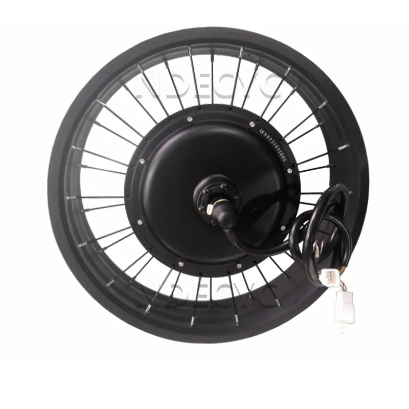 NBpower 170/190mm Dropout 48-96V 3000W 5000W Motor Wheel Black Fat Bike Motor Wheel for 20x4.0 24x4.0 26x4.0