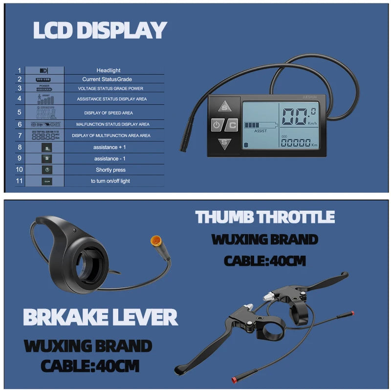 BAFANG Jueshuai Electric Bike kit with Battery 15Ah electric bicycle kit 20 26'' 27.5 700C Front Rear Electric Wheel Hub Motor