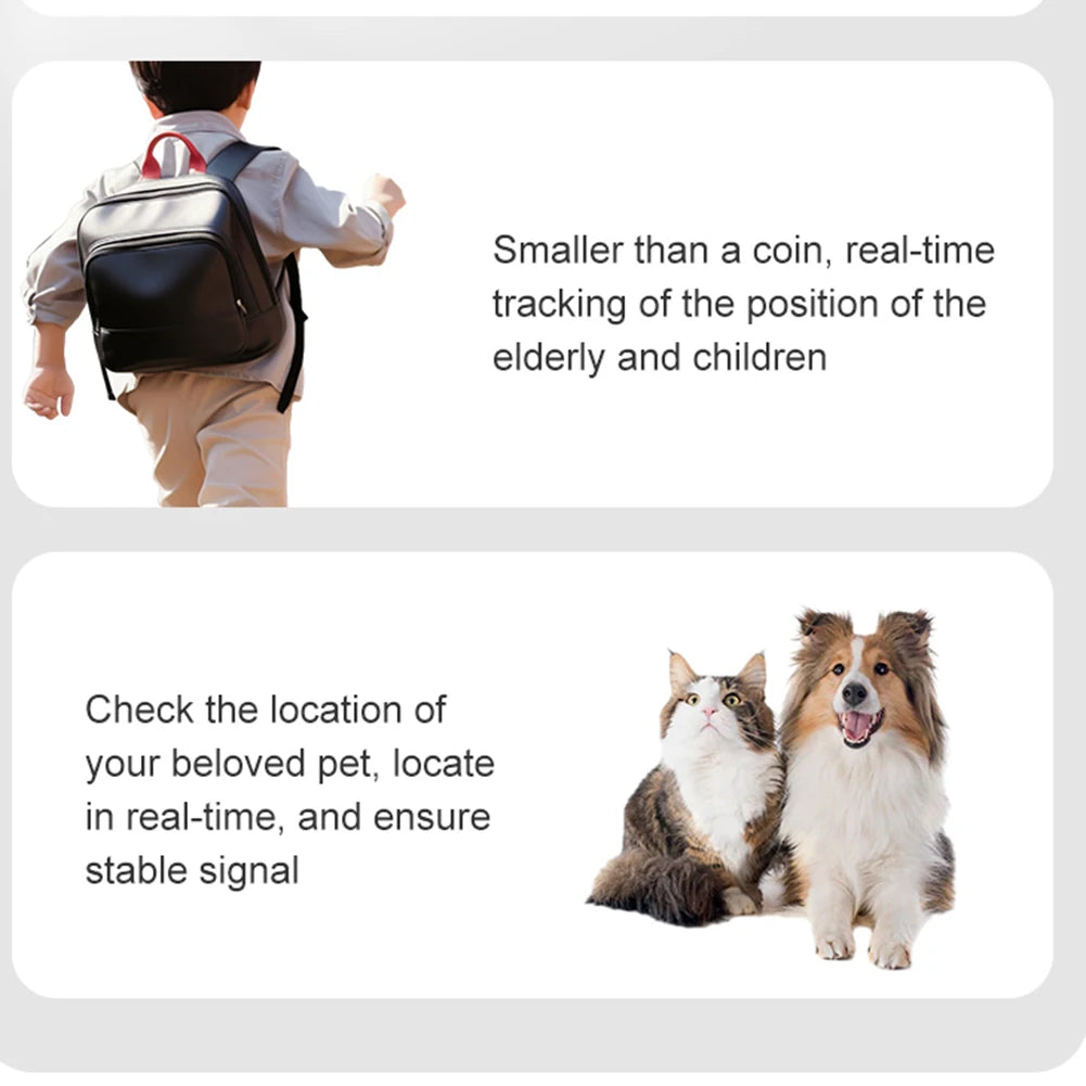 Mini Magnetic GPS Tracker Pets Children Anti-lost Mini Locator Anti-theft Real Time Tracking Mini GPS Locator for Car/Person/Pet