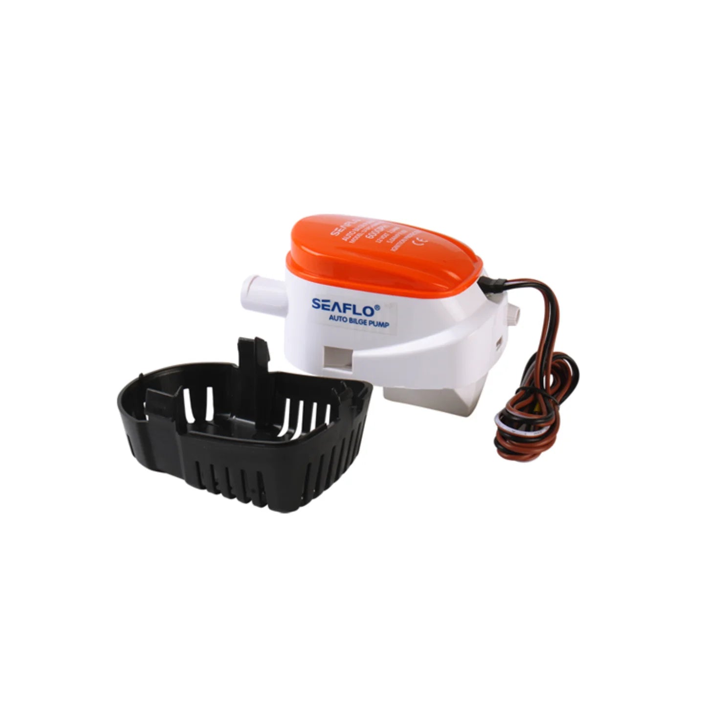Seaflo 600GPH Automatic Bilge Pump 12V/24V, All-in-One Submersible Boat Water Pump with Built-in Float Switch, Marine Use