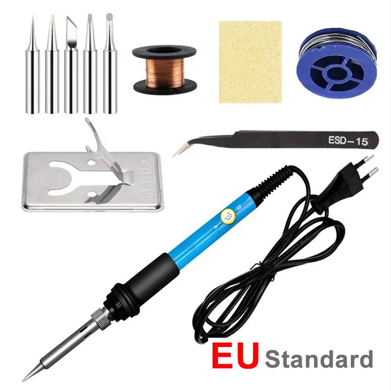 Adjustable Temperature Electric Soldering Iron 110V(US plug) /220V(EU Plug) 60W Soldering Iron Welding Solder Repair Tool