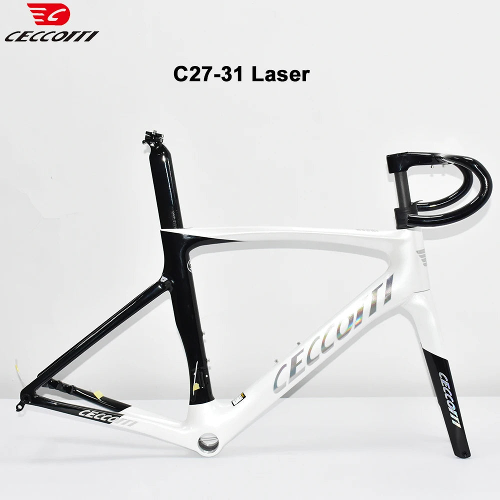 Light Weight Road Bike Frame Full Carbon Racing Road Bicycle Frames Carbon Fiber Fork 700x32C Road Bike Wheelset Disc Brake