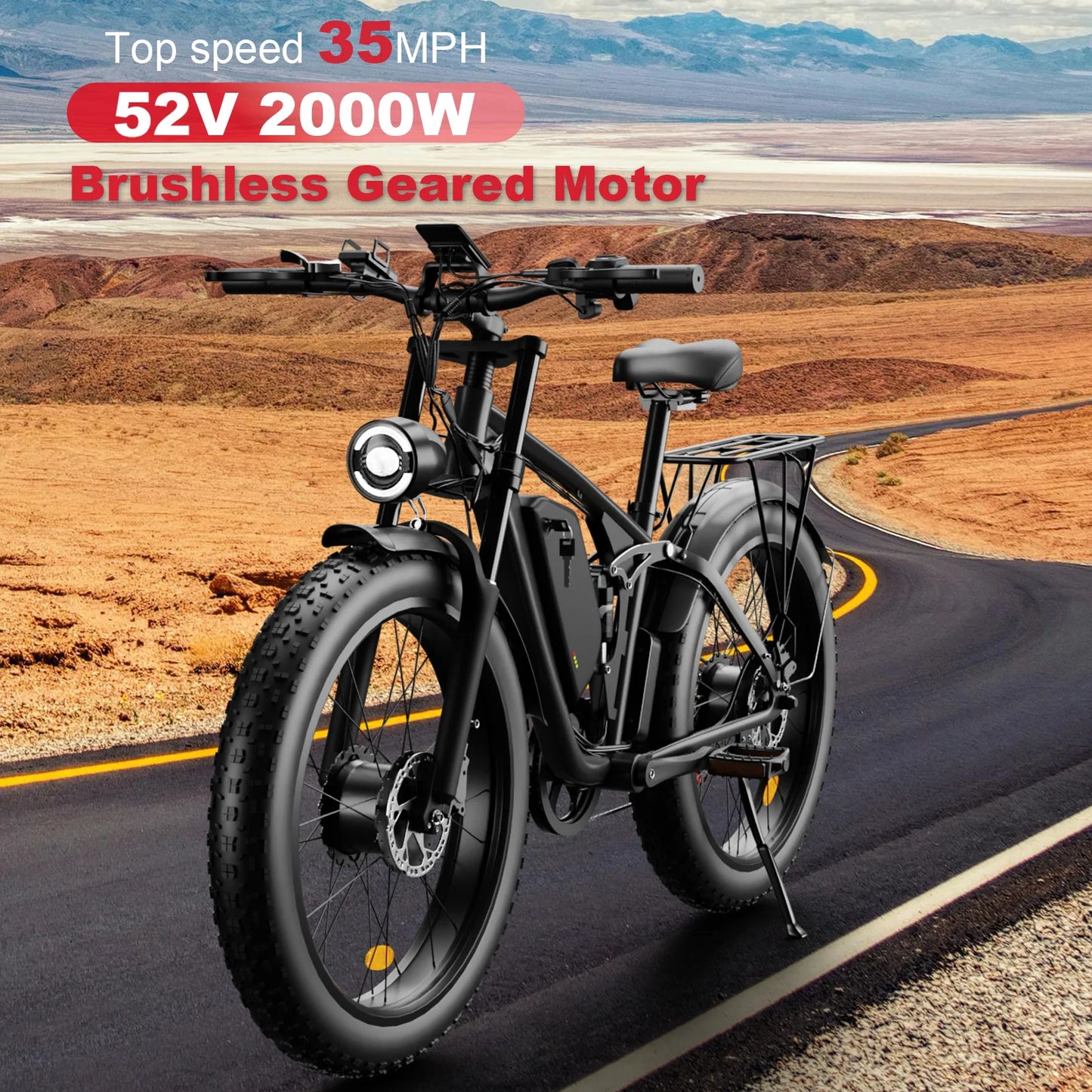 Zeegr S1 E-Bike Dual MotorAWD 2000W 60 Miles 35MPH Electric Bike 7 speeds dual motor 2000w mountain electric bicycle with ce
