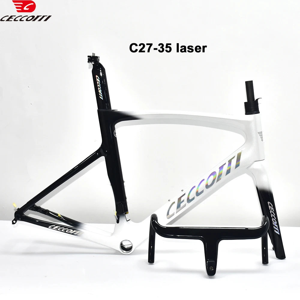 Light Weight Road Bike Frame Full Carbon Racing Road Bicycle Frames Carbon Fiber Fork 700x32C Road Bike Wheelset Disc Brake