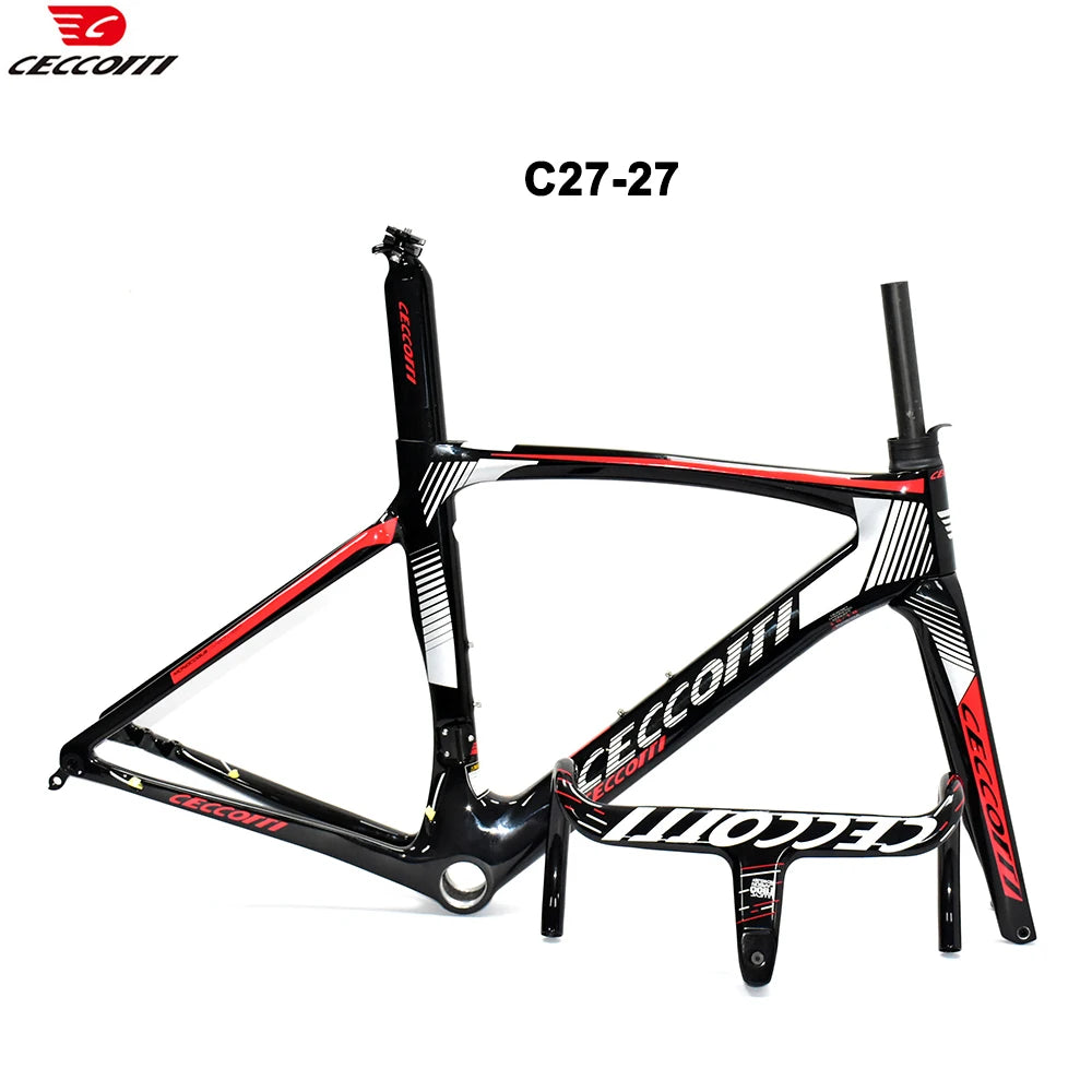 Light Weight Road Bike Frame Full Carbon Racing Road Bicycle Frames Carbon Fiber Fork 700x32C Road Bike Wheelset Disc Brake