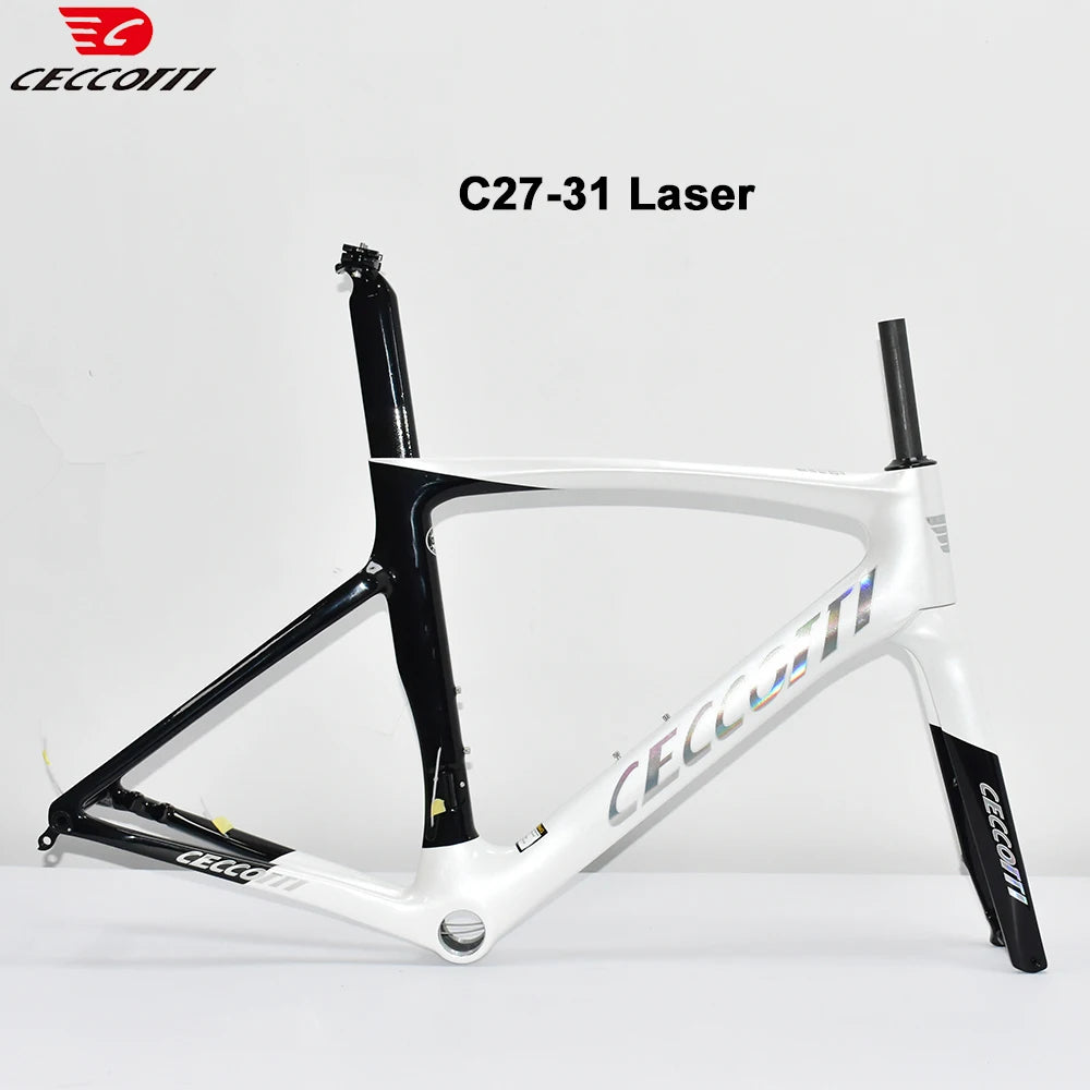 Light Weight Road Bike Frame Full Carbon Racing Road Bicycle Frames Carbon Fiber Fork 700x32C Road Bike Wheelset Disc Brake