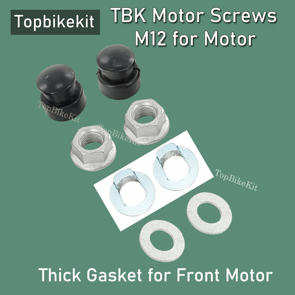 Ebike AKM Hub Motor M12 Screw Screw Nuts with Washers 12mm Bafang Hub Motor Axle 12mm Lock Nut+ Washer+Spacer Set