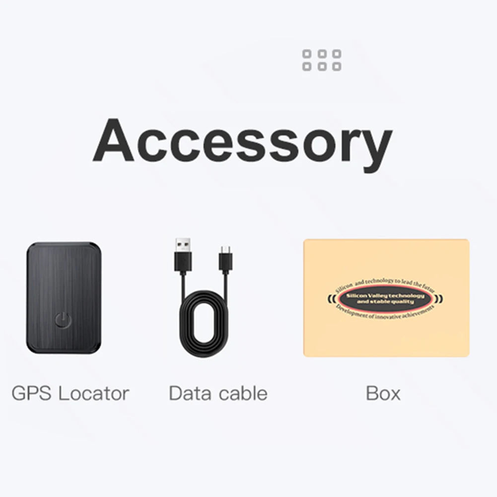 Mini Magnetic GPS Tracker Pets Children Anti-lost Mini Locator Anti-theft Real Time Tracking Mini GPS Locator for Car/Person/Pet