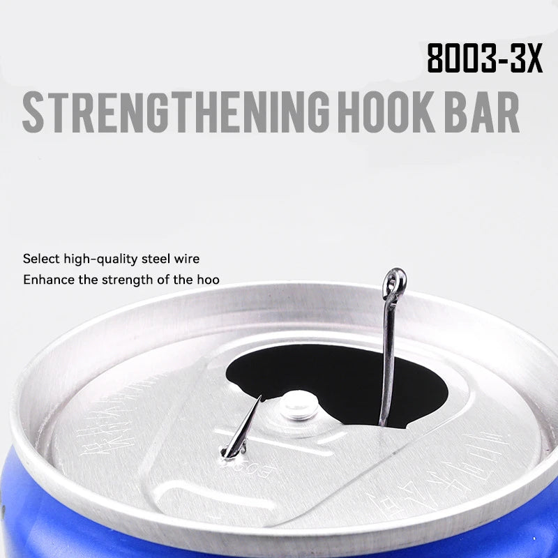 20/50Pcs 8003 Lure Fishhook 3#-3/0# Fishing Hooks High Carbon Steel Barbed Soft Bait Worm Hooks for Carp Fishing Accessories