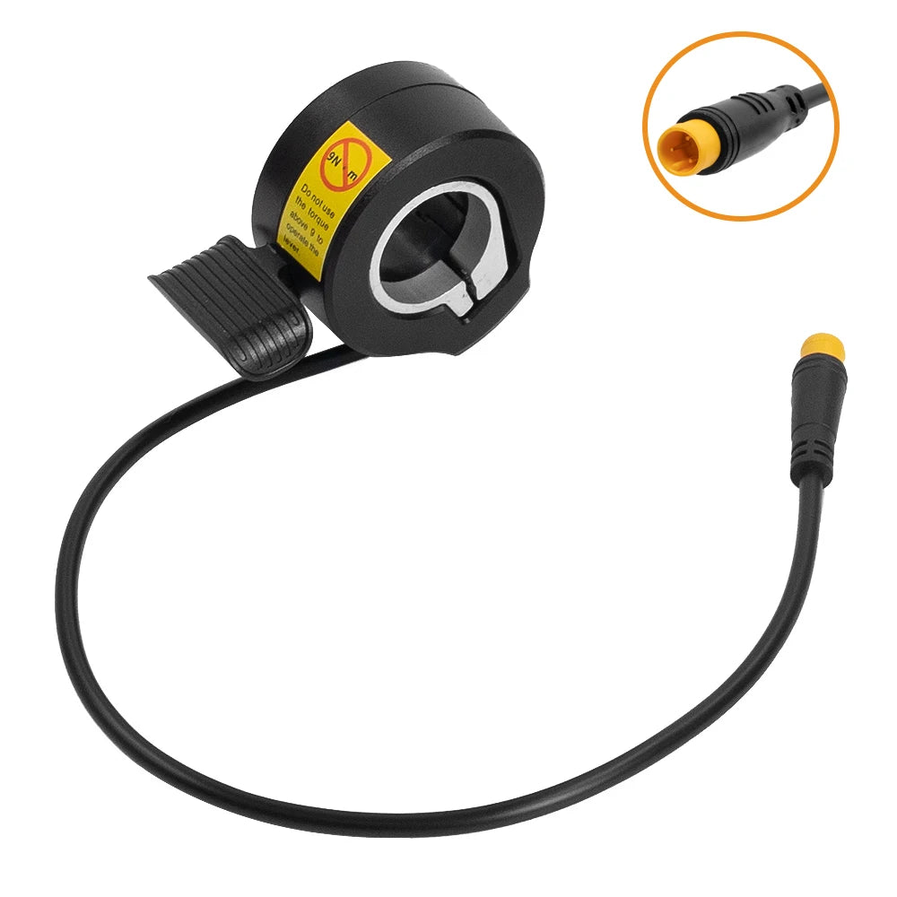 Electric Bike 130X Thumb Throttle 24V 36V 48V 60V 72V 3pin Waterproof Connector Ebikes Right/Left Hand Finger Throttle Accessory