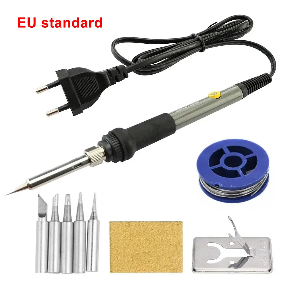 Adjustable Temperature Electric Soldering Iron 110V(US plug) /220V(EU Plug) 60W Soldering Iron Welding Solder Repair Tool