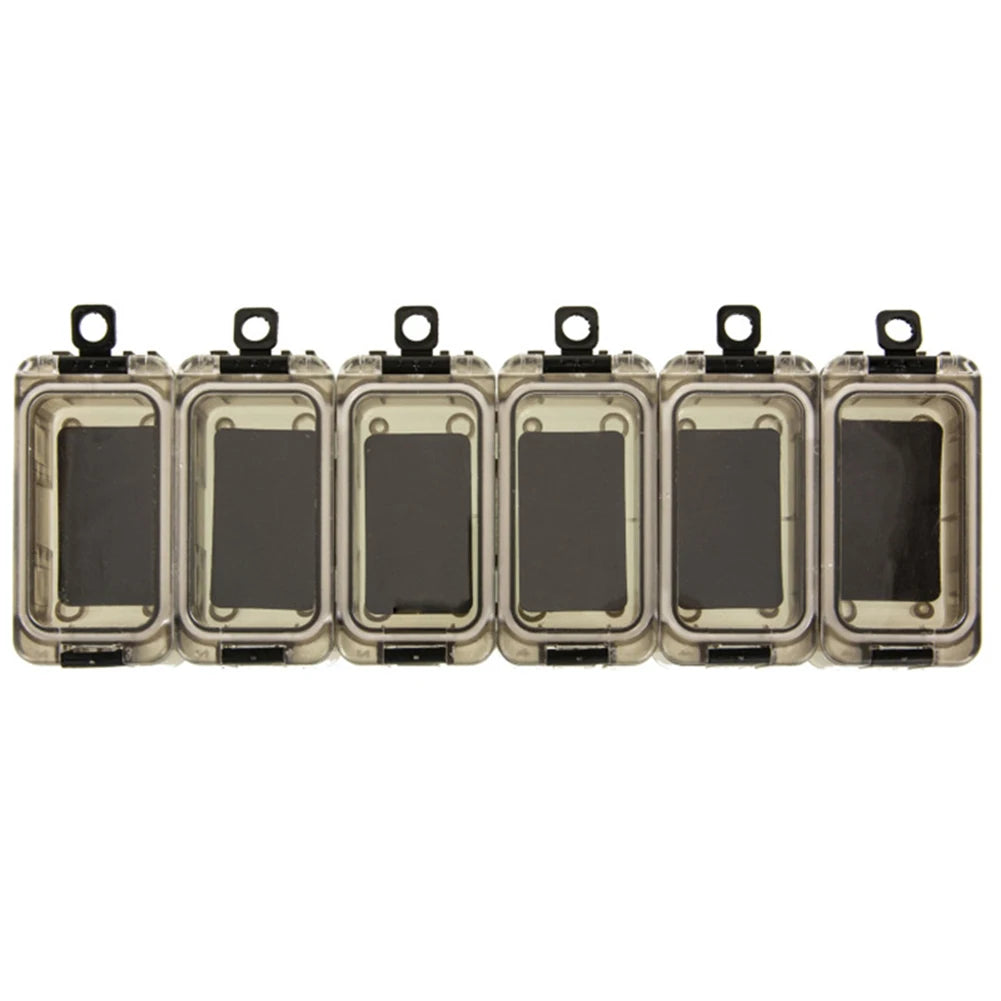 6Pcs Magnetic Outdoor Fishing Box Waterproof Fishing Hook Accessories Storage Box Expandable for Bass Carp Fishing Accessories