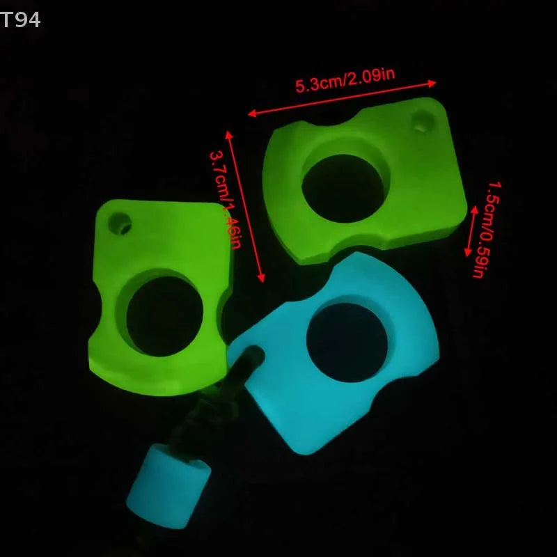 1Pc Outdoor Survival Tool EDC Tool Protect Knuckles Luminous Ring Pendant Keychain Hand Decoration Umbrella Rope Bag Pendant