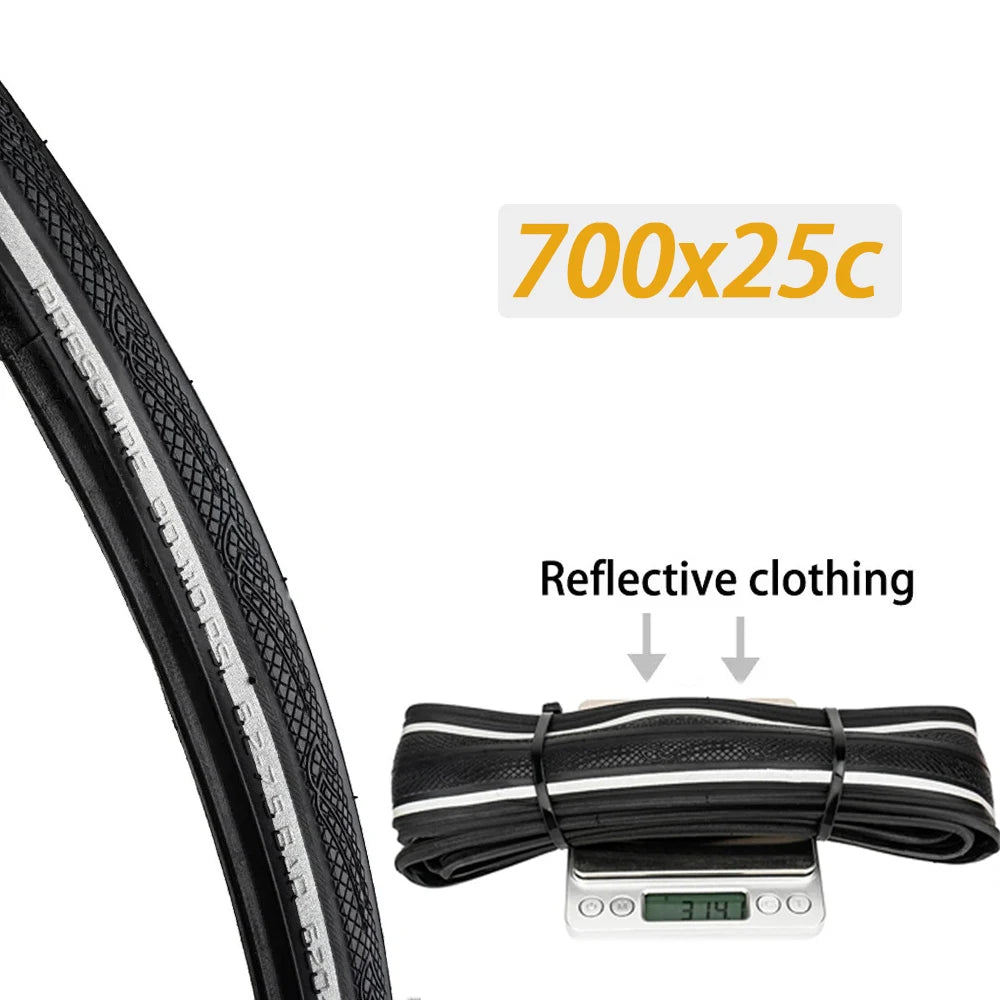 ZTTO Road Bike Tires 700C High Performance Durable Foldable Tires with 60TPI Puncture Resistant 700C 23-25C 25-28c Inner Tubes