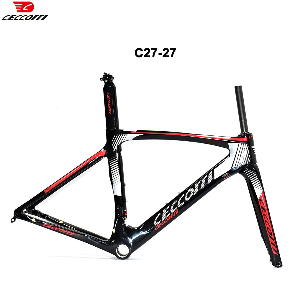 Light Weight Road Bike Frame Full Carbon Racing Road Bicycle Frames Carbon Fiber Fork 700x32C Road Bike Wheelset Disc Brake