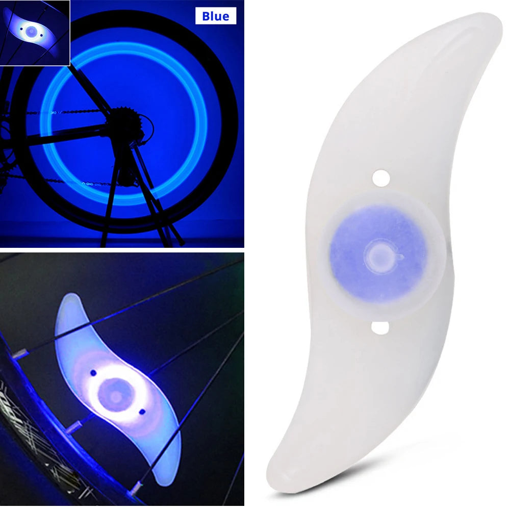 Bike Wheel Spoke Light Tire Lights 3 Mode LED Waterproof Bike Safety Warning Easy To Install Bicycle Accessories with Battery