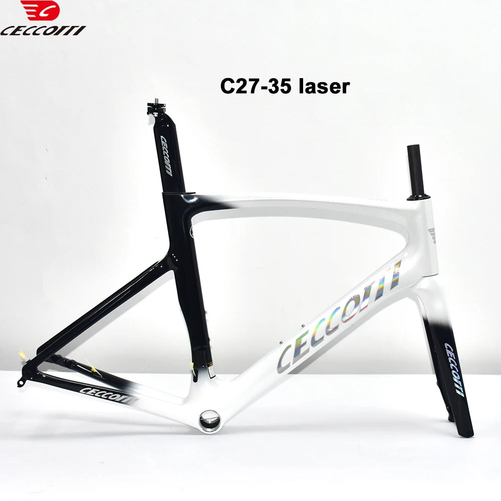 Light Weight Road Bike Frame Full Carbon Racing Road Bicycle Frames Carbon Fiber Fork 700x32C Road Bike Wheelset Disc Brake