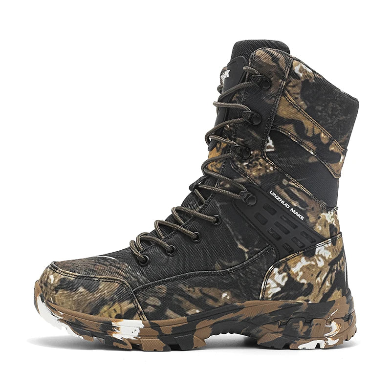 Hiking Shoes Men Boots Wear-resistant Breathable Casual Sports Shoes Men Ankle Boots Comfortable Outdoor High-top Boots Men