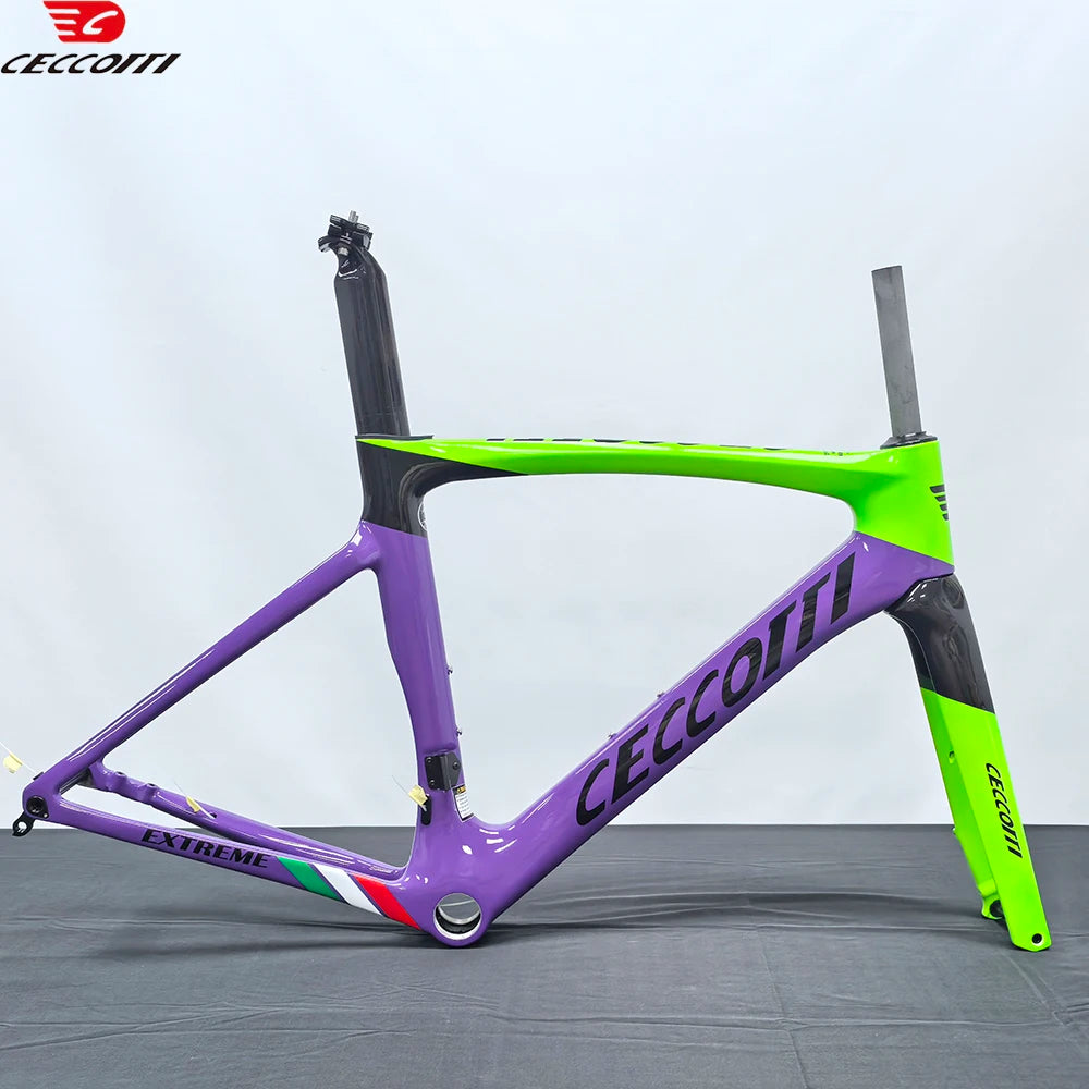 Light Weight Road Bike Frame Full Carbon Racing Road Bicycle Frames Carbon Fiber Fork 700x32C Road Bike Wheelset Disc Brake