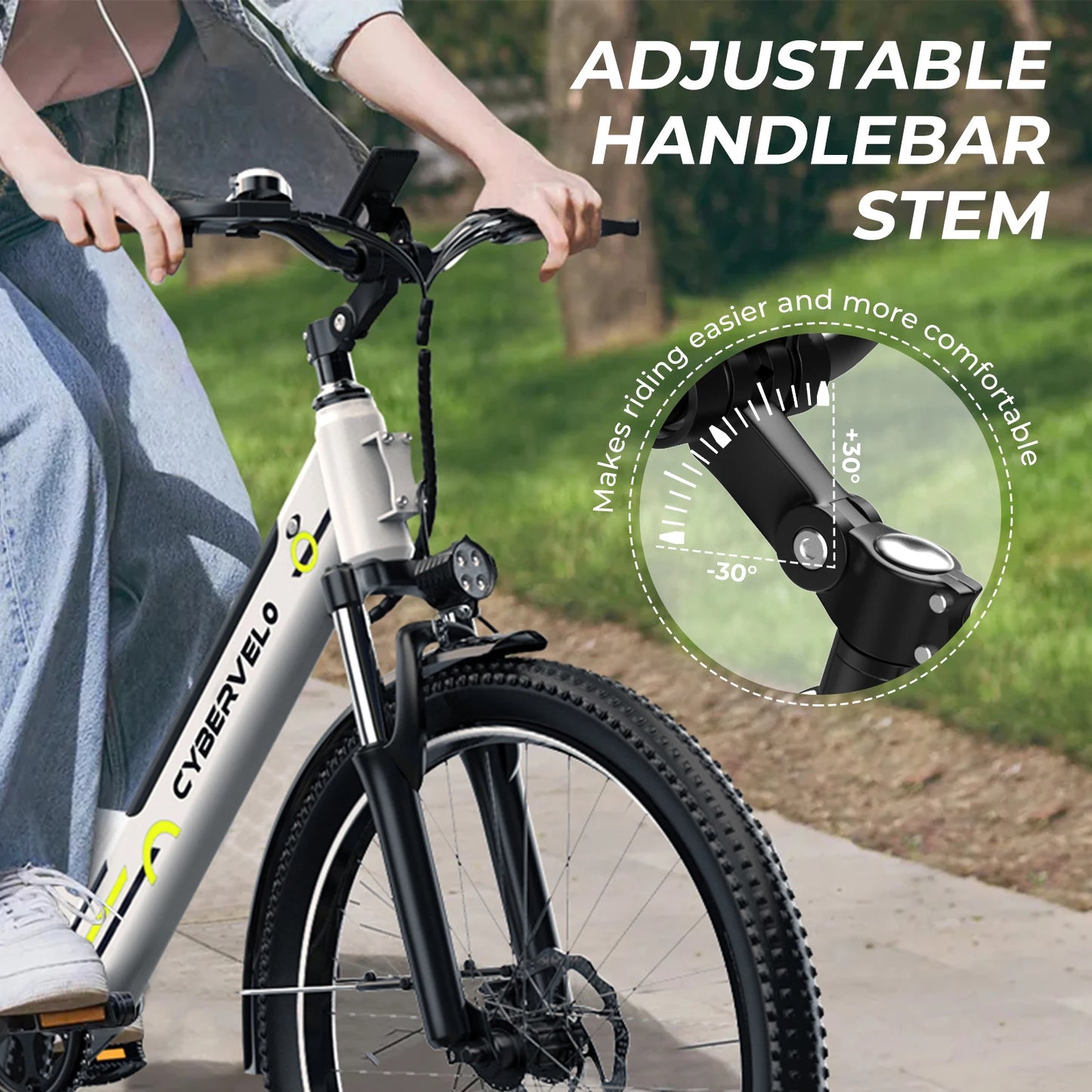 Lady EBike, City bike 7-Speed shimano shift 1000W Removable Battery E-Bike, Long Range 60+ Miles, 26 inch Electric bike