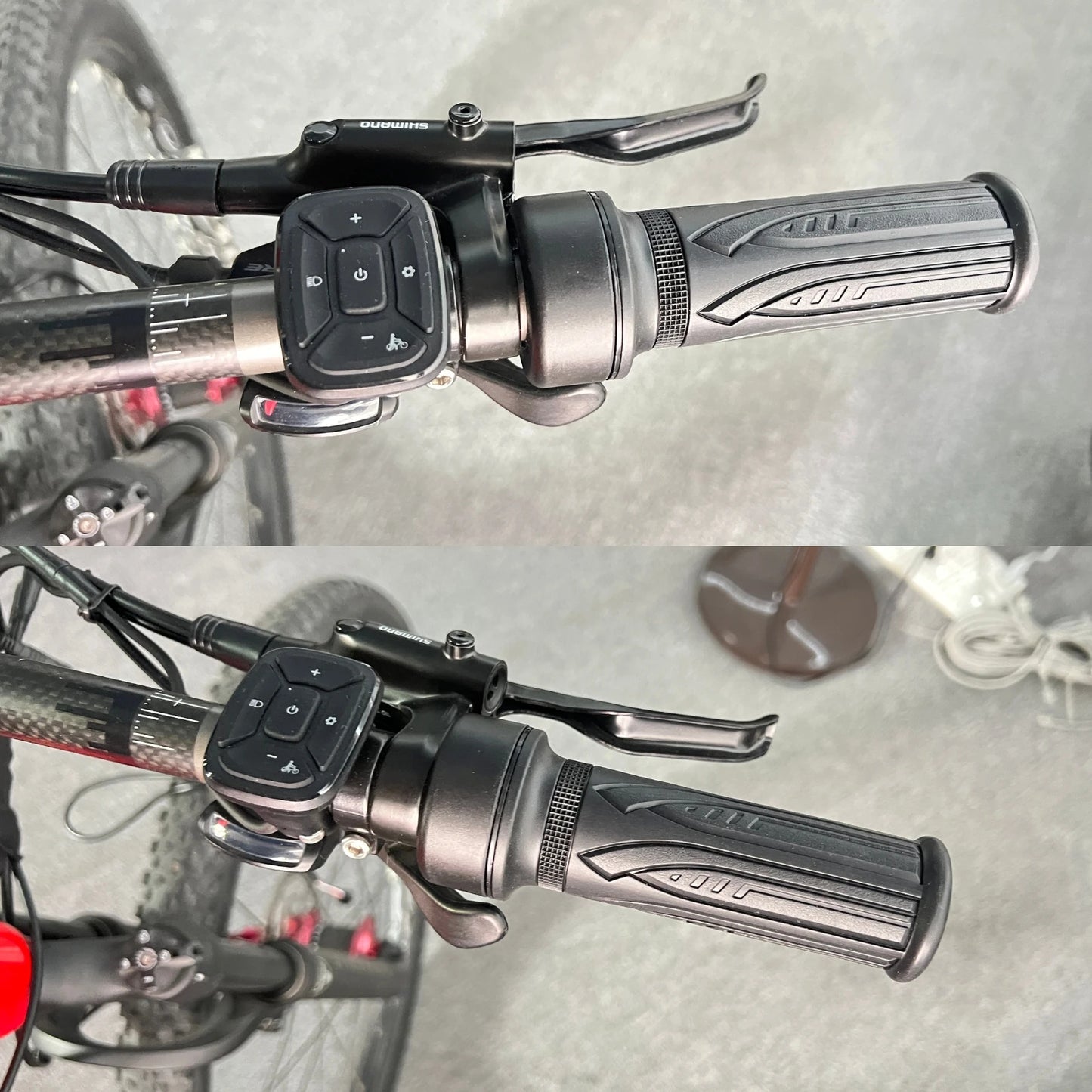 WUXING 20X Full Twist Throttle E-Bike Right Handle Throttle 24V 36V 48V 60V 72V SM Connector for Ebike or Escooter Motorcycle