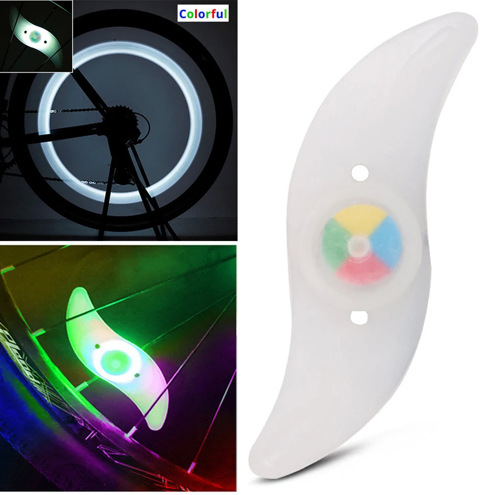 Bike Wheel Spoke Light Tire Lights 3 Mode LED Waterproof Bike Safety Warning Easy To Install Bicycle Accessories with Battery
