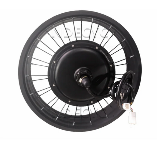 NBpower 170/190mm Dropout 48-96V 3000W 5000W Motor Wheel Black Fat Bike Motor Wheel for 20x4.0 24x4.0 26x4.0