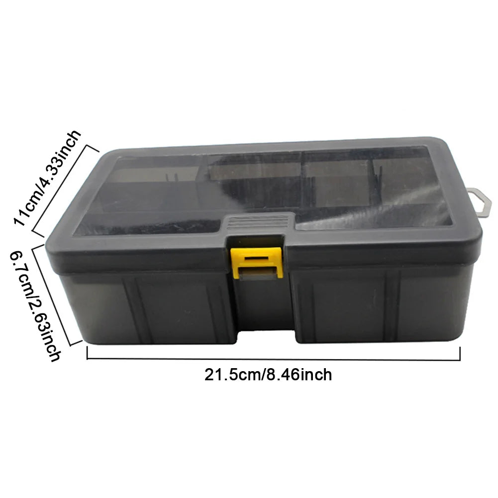 Double Layer Bait Lure Hook Accessories Box Waterproof Plastic Lures Hook Minnow Bait Storage Case Multifunctional Fishing Tool