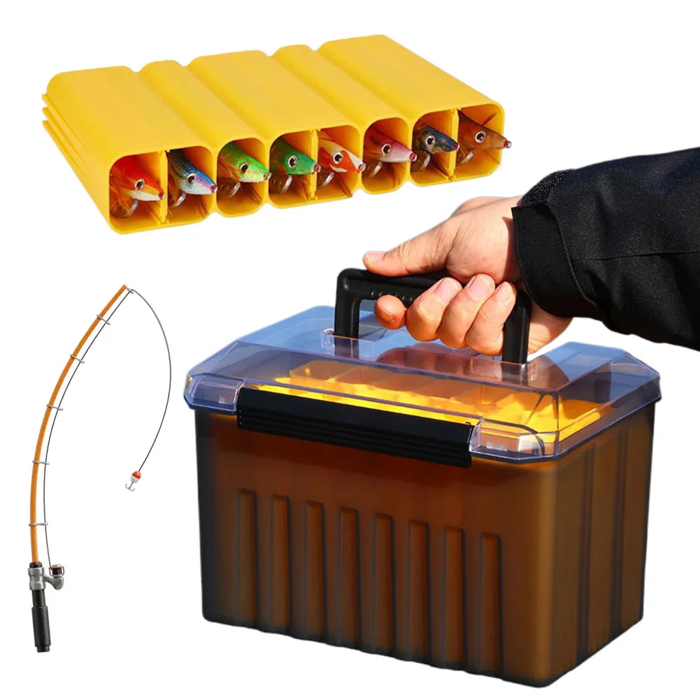 24 Grids Webfoot Octopus Egi Storage Organizer Box Squid Jig Container Hard Lure Sea Tool Case Fishing Accessories