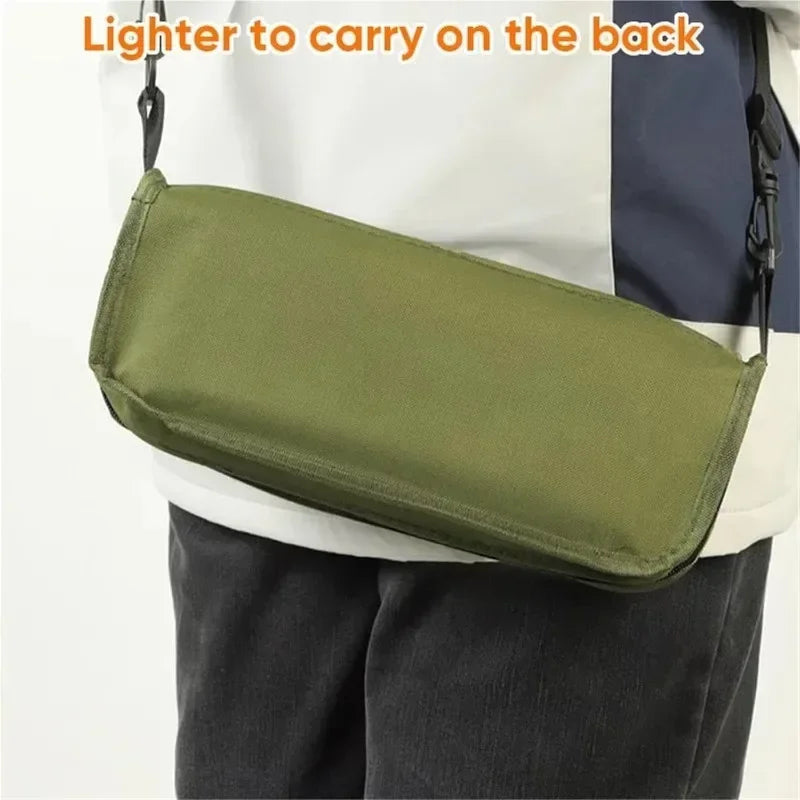 Folding Stool Mini Outdoor Camping Stool Portable Hunting Seat with Zippered Bag Slacker Chairs for Fishing Travelling Picnics