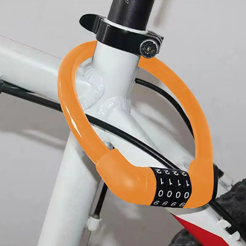 Bikes Chain Lock 4 Digit Heavy Duty Keyless Bicycles Lock Resettable Anti Theft Bicycles Lock For Electric Scooter Bikes