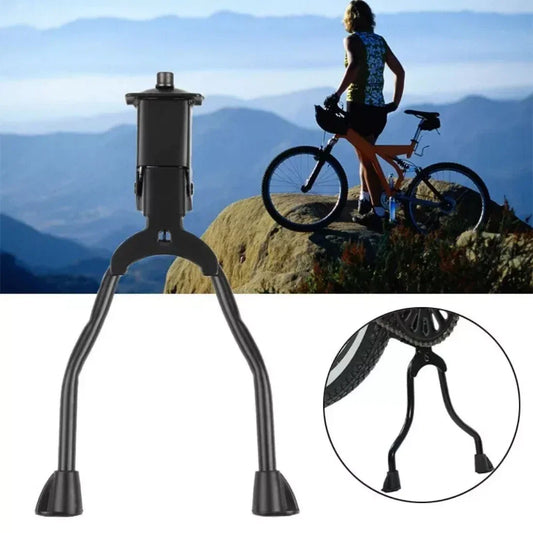 Bicycle Kickstand Mountain Bike  Stainless Steel Foldable Double Leg Kickstand Intermediate Stand 24-29 Inches Bicycle Parts