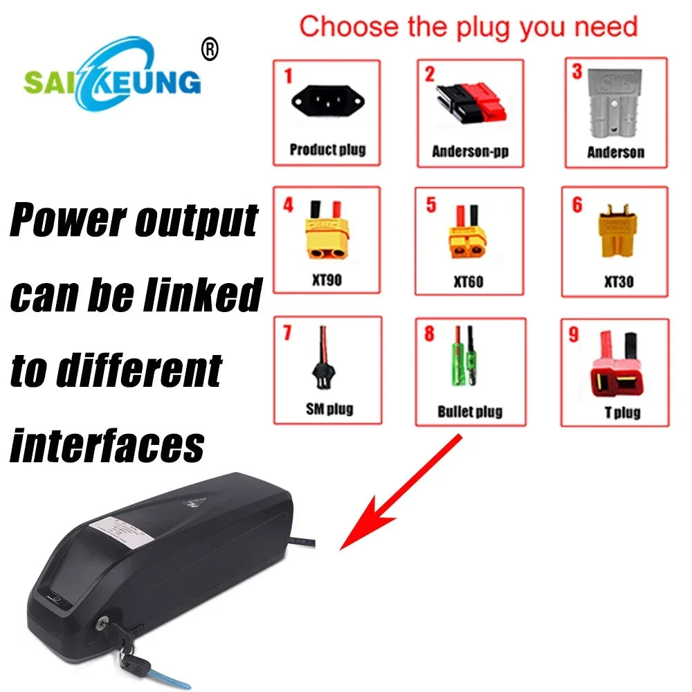 Hailong 48V 36V 52v 60v 72v Electric Cycle Battery 18650 Cells Pack 20 25 30 40 45 50 60Ah Fuel Ebike Battery for Bafang Tszz8