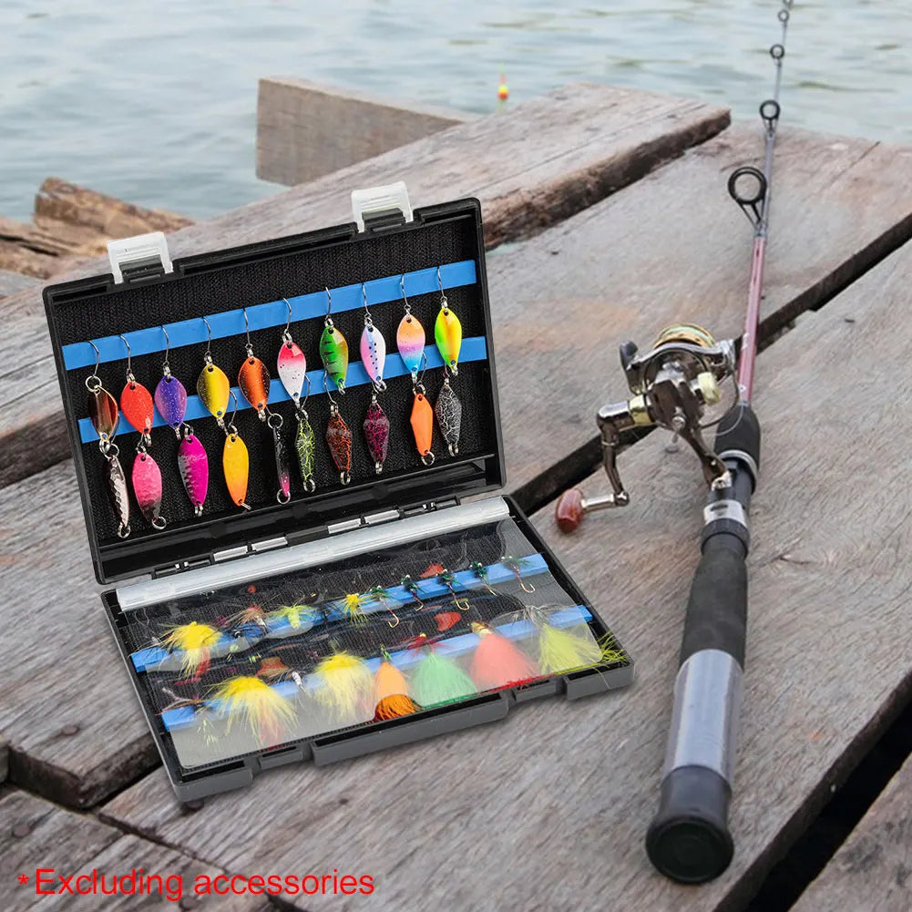 Double Sided Fishing Tackle Box Fishing Bait Tackle Storage Case Fishing Lure Box for Fishing Lovers