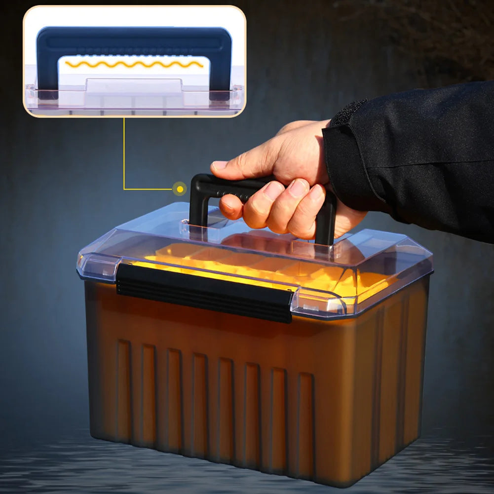 24 Grids Webfoot Octopus Egi Storage Organizer Box Squid Jig Container Hard Lure Sea Tool Case Fishing Accessories