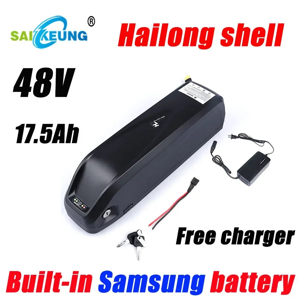 Hailong 48V 36V 52v 60v 72v Electric Cycle Battery 18650 Cells Pack 20 25 30 40 45 50 60Ah Fuel Ebike Battery for Bafang Tszz8