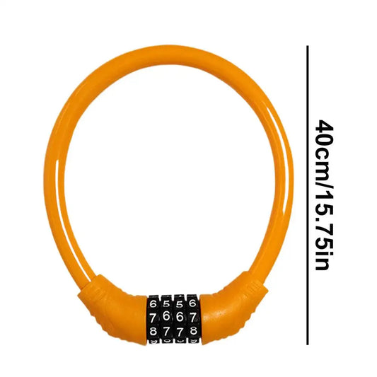 Bikes Chain Lock 4 Digit Heavy Duty Keyless Bicycles Lock Resettable Anti Theft Bicycles Lock For Electric Scooter Bikes