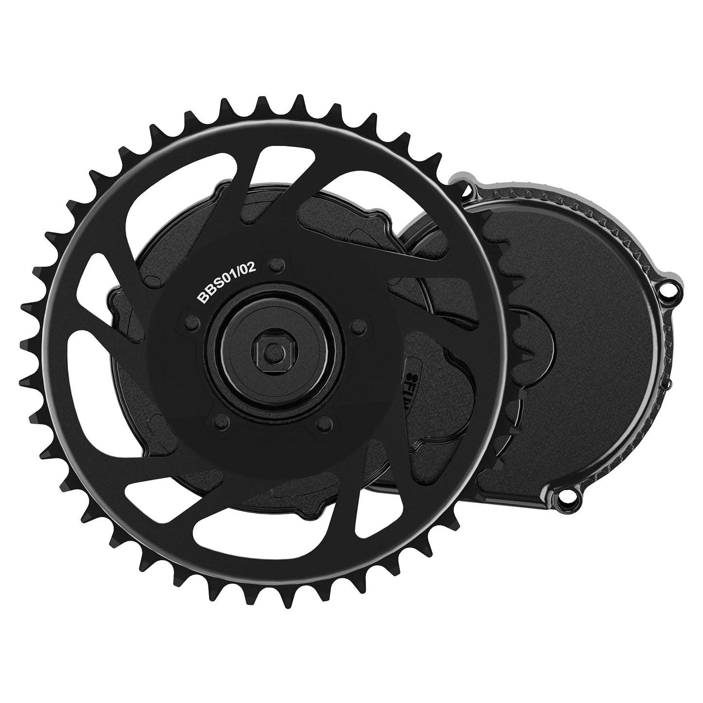 EBike 42T Chain wheel BAFANG BBS Chainring 18.5mm Offset BBS01B BBS02B BBS01 BBS02 Original Mid Drive Motor Aluminum 42 T Crown