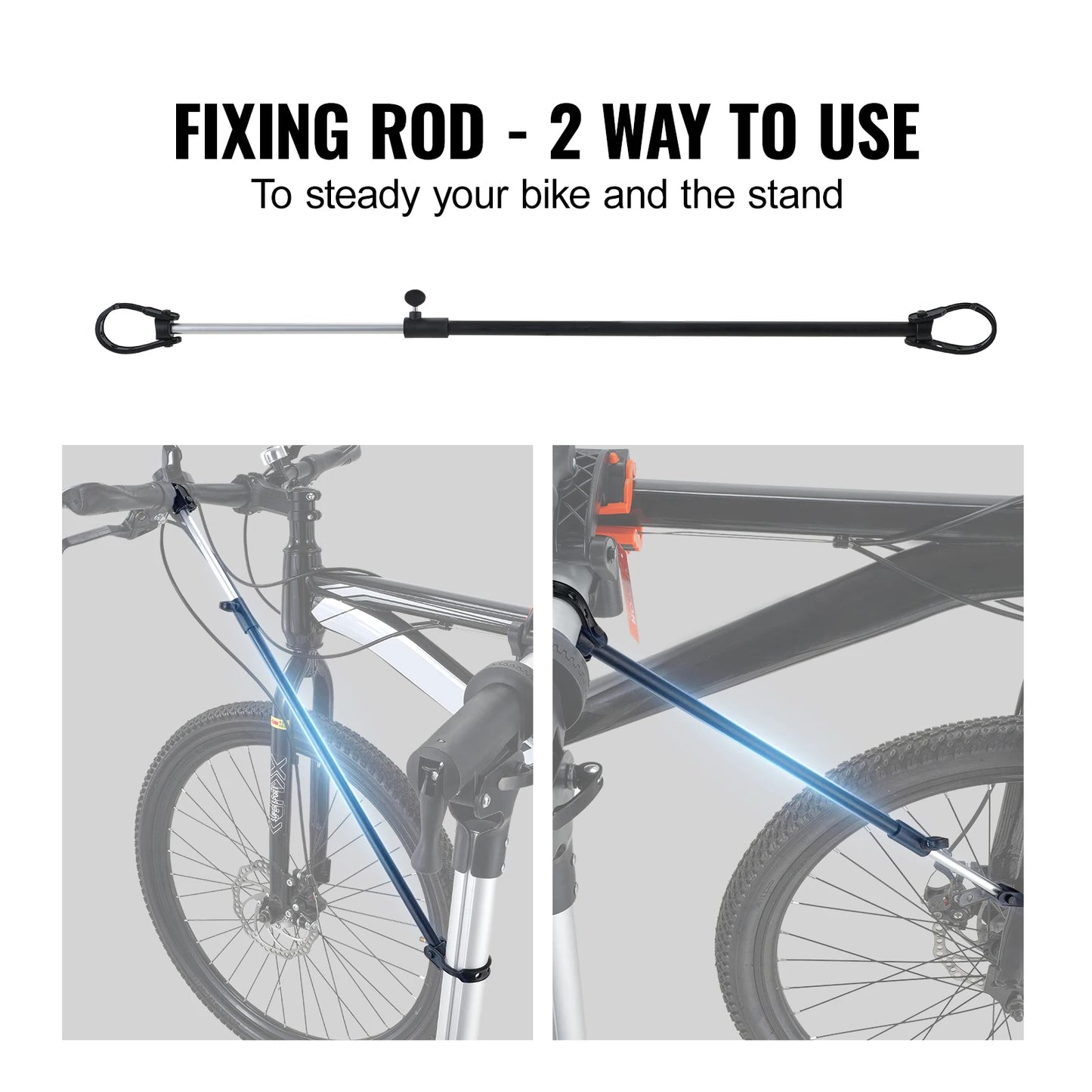 SucceBuy Bike Repair Stand 66 lbs Heavy-duty Aluminum Bicycle Repair Stand Adjustable Height Bike Maintenance Workstand Foldable