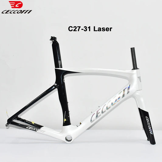 Light Weight Road Bike Frame Full Carbon Racing Road Bicycle Frames Carbon Fiber Fork 700x32C Road Bike Wheelset Disc Brake
