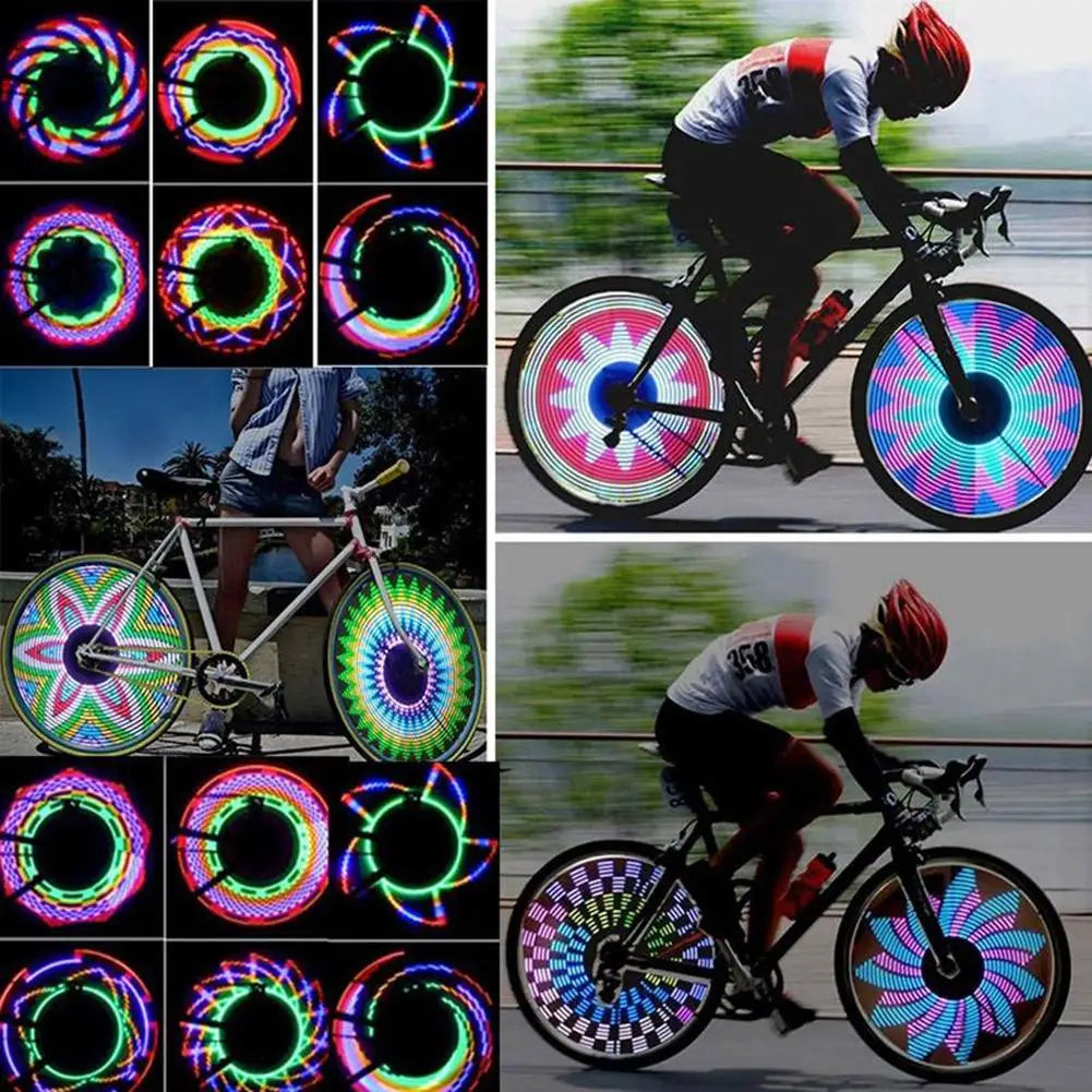 2pcs Bicycle Motorcycle Bike Tyre Wheel Lights 32 LED Flash Spoke Lamp Outdoor Cycling Lights Cycling Equipment