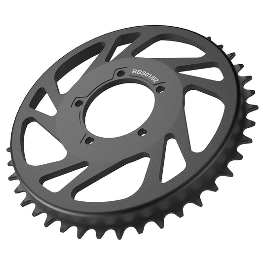 EBike 42T Chain wheel BAFANG BBS Chainring 18.5mm Offset BBS01B BBS02B BBS01 BBS02 Original Mid Drive Motor Aluminum 42 T Crown
