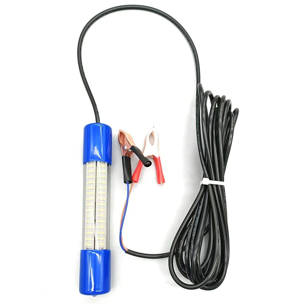 Underwater Fishing Light 50W Fish Lure Bait Finder Lamp 12-24V Submersible Boat Lamp Waterproof for Squid Shrimp Krill