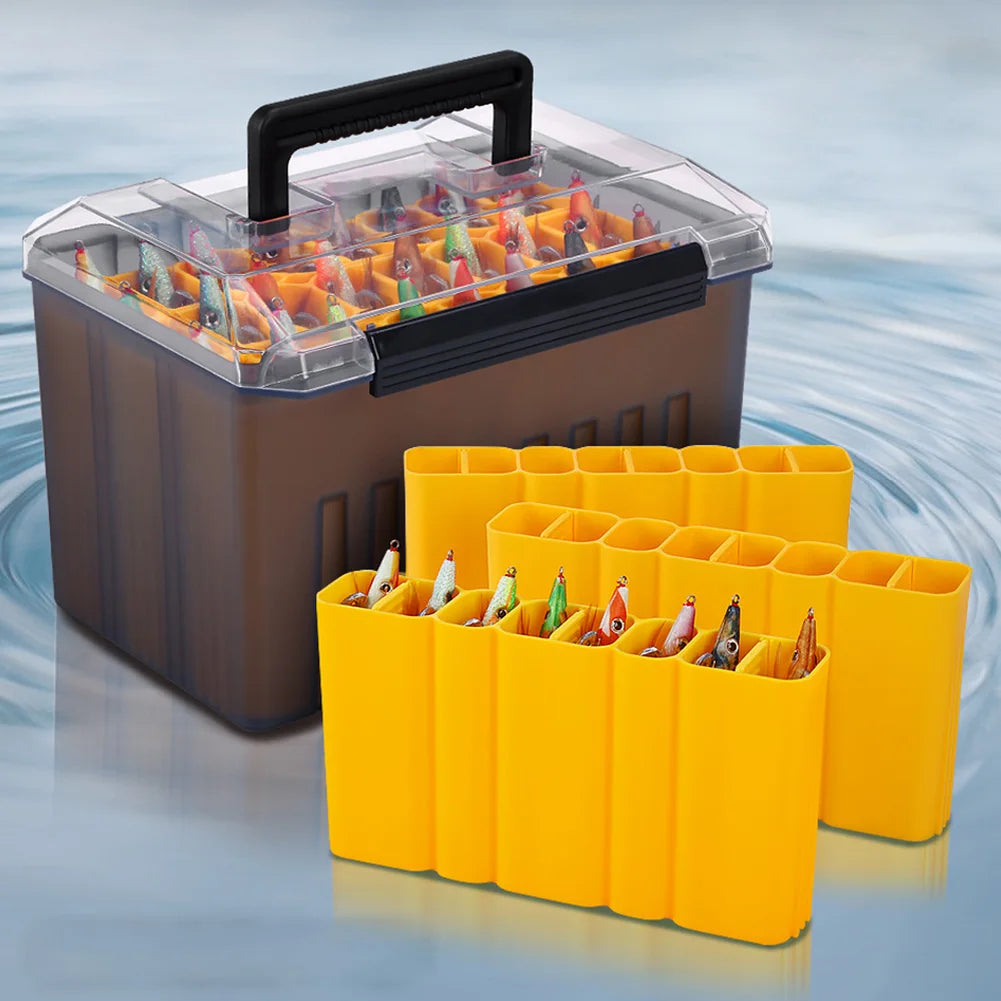 24 Grids Webfoot Octopus Egi Storage Organizer Box Squid Jig Container Hard Lure Sea Tool Case Fishing Accessories