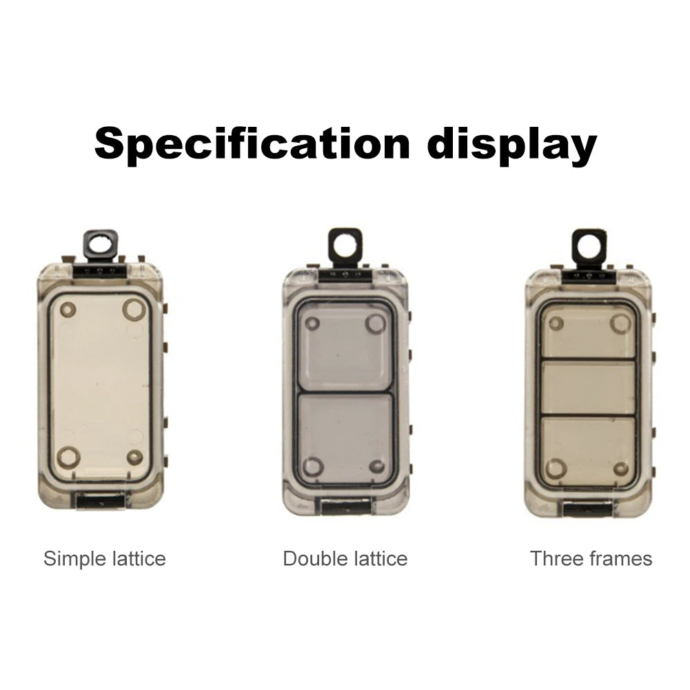 6Pcs Magnetic Outdoor Fishing Box Waterproof Fishing Hook Accessories Storage Box Expandable for Bass Carp Fishing Accessories