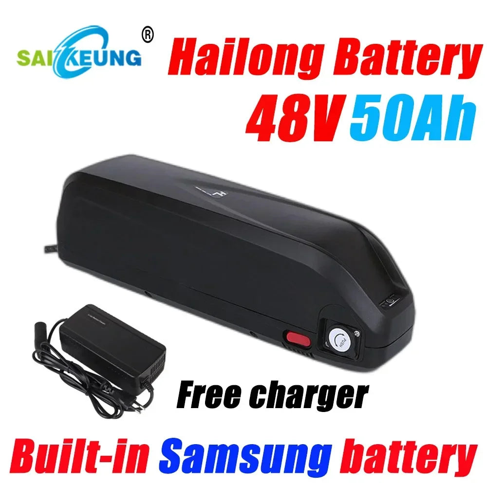 Hailong 48V 36V 52v 60v 72v Electric Cycle Battery 18650 Cells Pack 20 25 30 40 45 50 60Ah Fuel Ebike Battery for Bafang Tszz8
