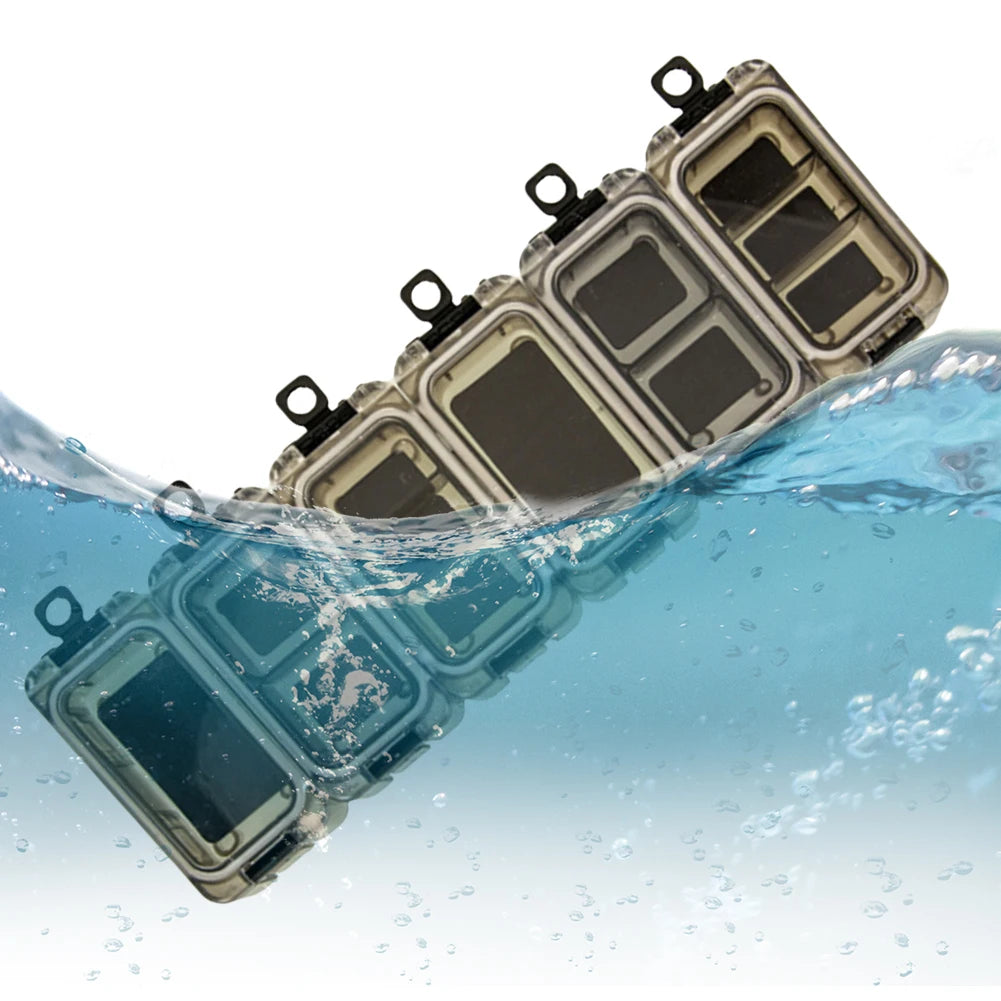 6Pcs Magnetic Outdoor Fishing Box Waterproof Fishing Hook Accessories Storage Box Expandable for Bass Carp Fishing Accessories