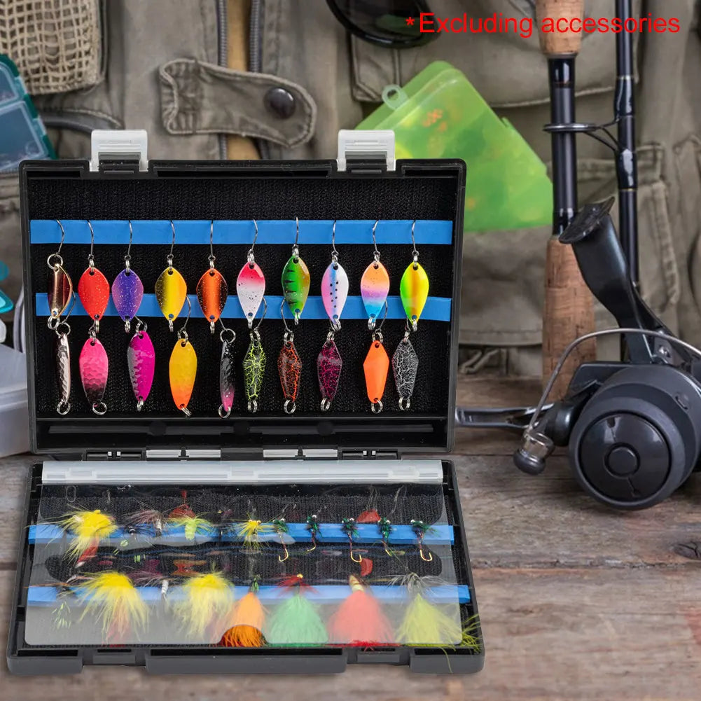 Double Sided Fishing Tackle Box Fishing Bait Tackle Storage Case Fishing Lure Box for Fishing Lovers