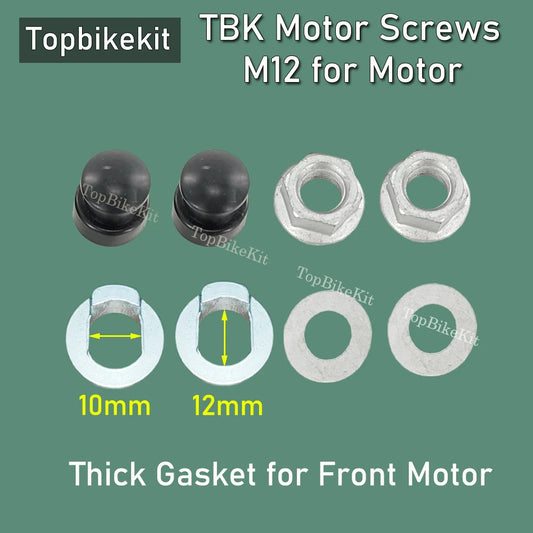 Ebike AKM Hub Motor M12 Screw Screw Nuts with Washers 12mm Bafang Hub Motor Axle 12mm Lock Nut+ Washer+Spacer Set
